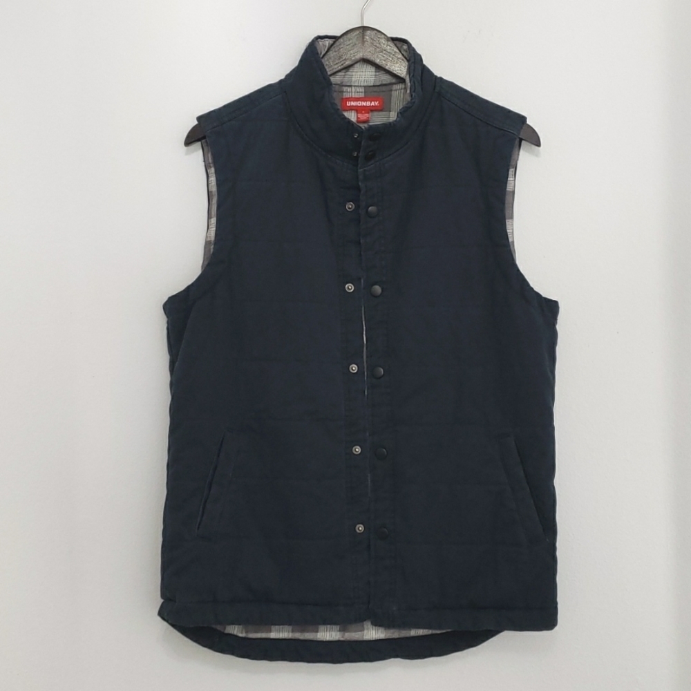 NAVY BLUE SOFT COTTON FLANNEL VEST, BOY'S SIZE: SMALL, $25
